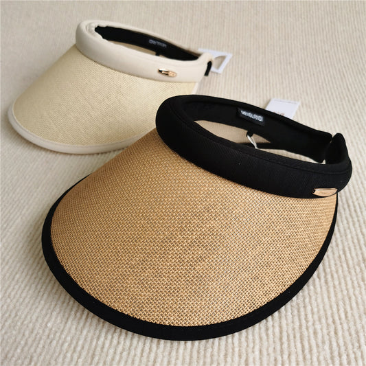 Women's Linen Composite Sunshade Empty Top Hat