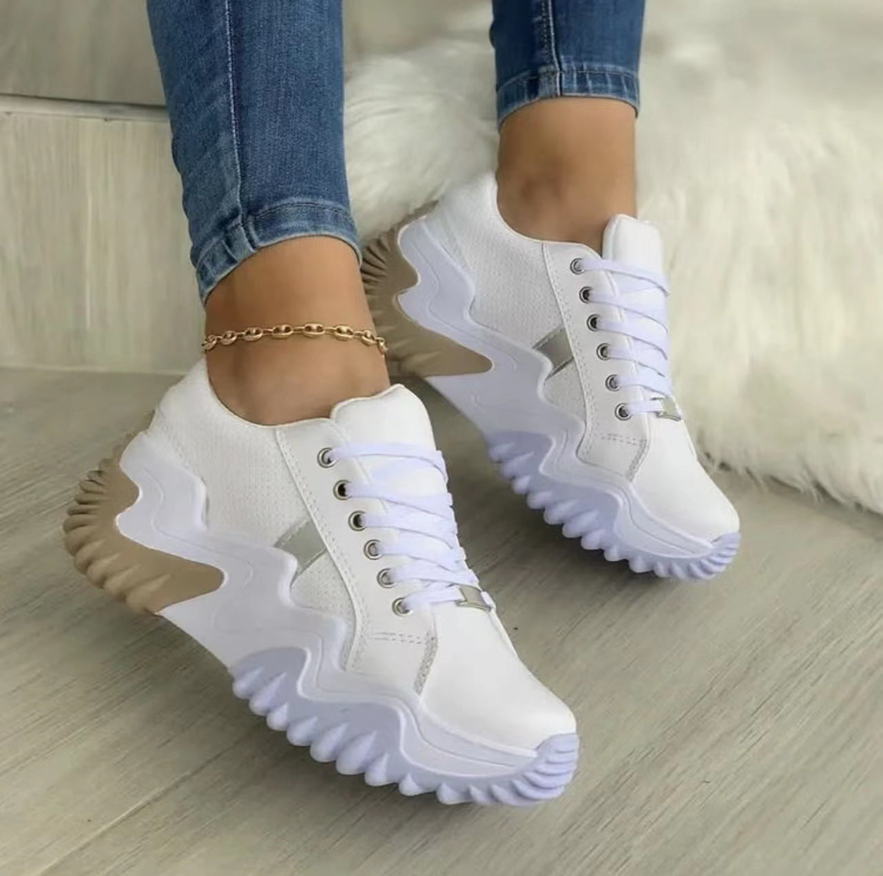 Scarpe da donna Sneakers sportive con lacci