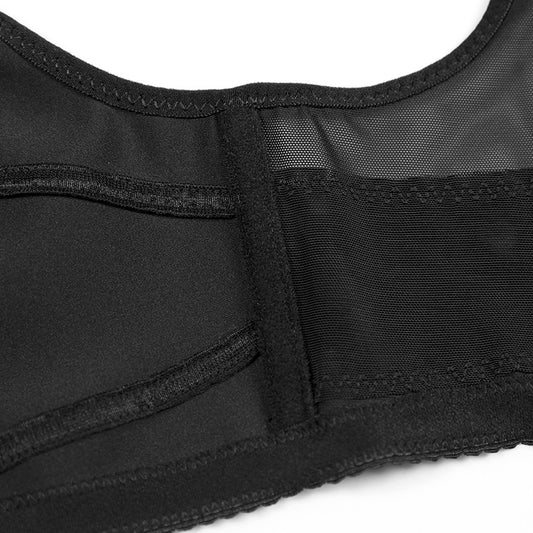 Damen-BH ohne Stahlring, Spitze, große Körbchen, Knopfleiste vorne, dünn, Übergröße