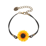 Cute sunflower vintage bracelet