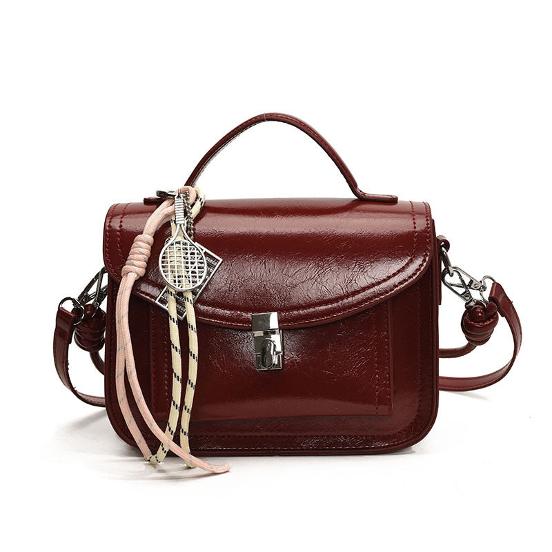 Lässige kleine quadratische Umhängetasche Retro tragbare Messenger Handtaschen für Frauen