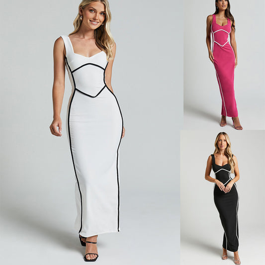 Vestiti da donna, gilet sexy, gonna a tubino, abito attillato