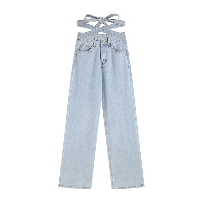 Pantaloni alla moda, larghi, dritti, sottili e con cinturini