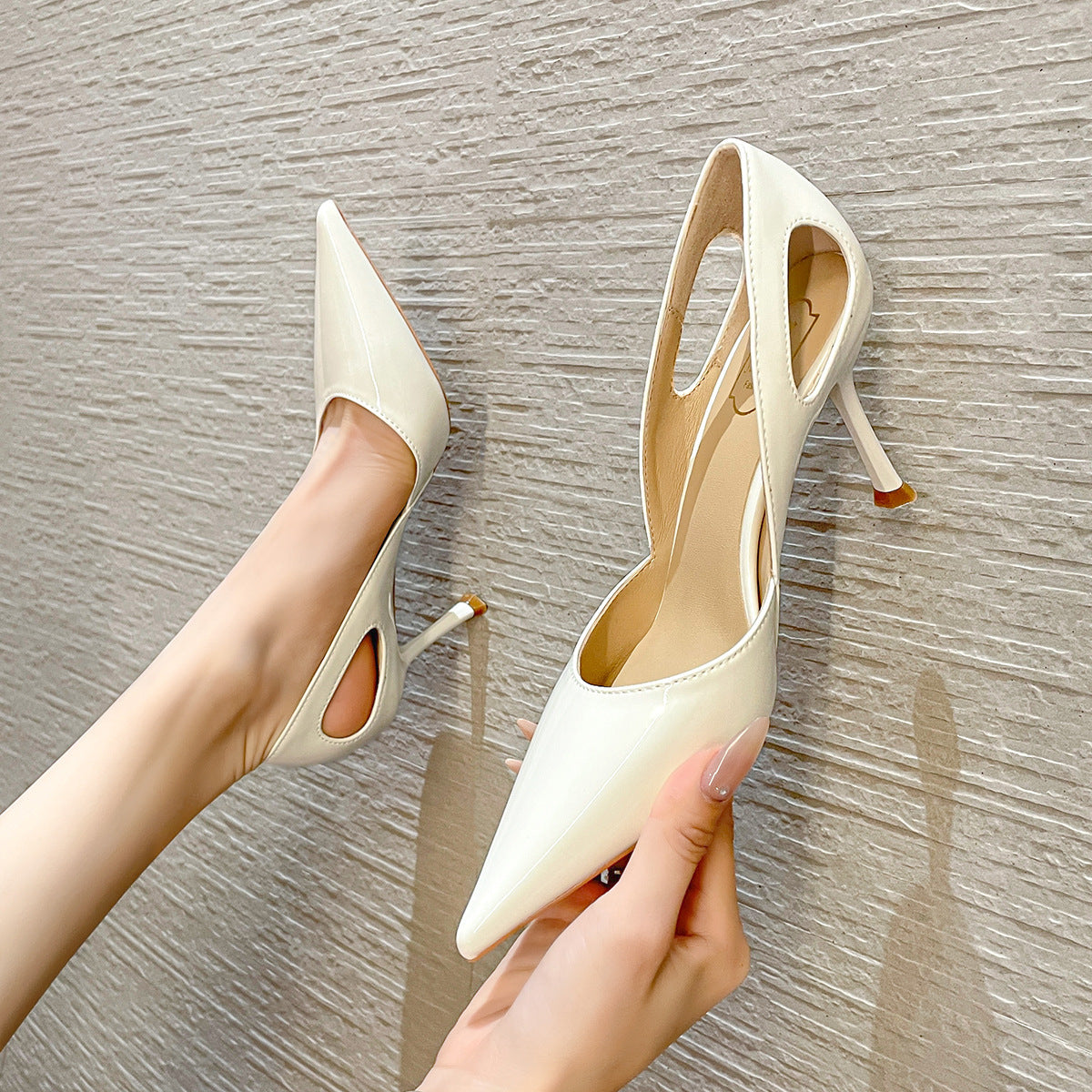 Women's Low-cut Stiletto Heel Shoes