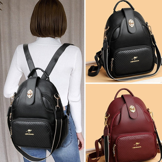 Ladies New Stylish And Versatile Go Out All-matching Backpack