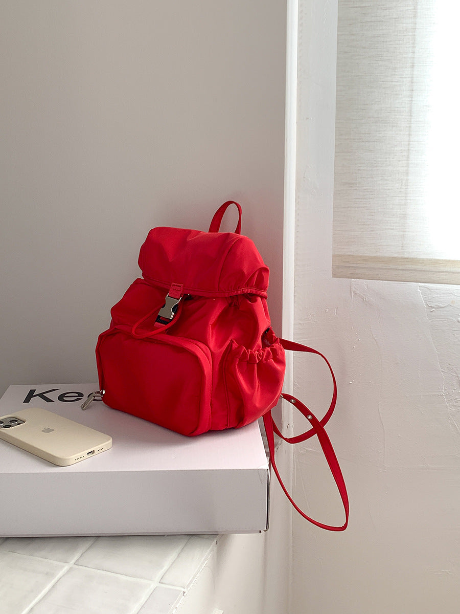 Einfacher kleiner Rucksack aus Nylon, modisch, lässig, Schultasche