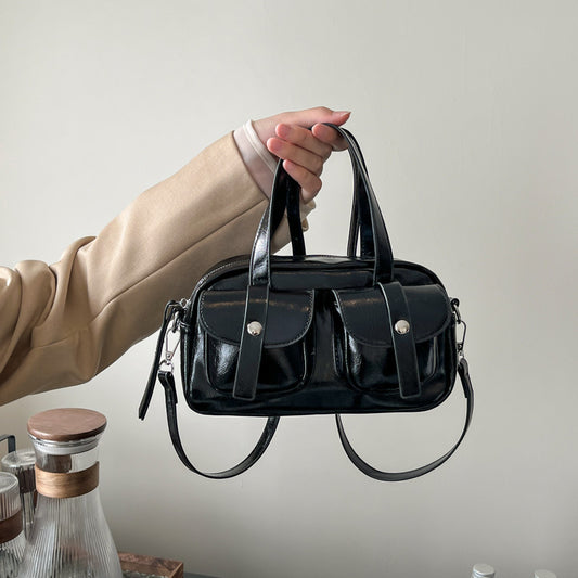 Large Capacity Women's Fashion Shoulder Messenger Portable Boston Bag