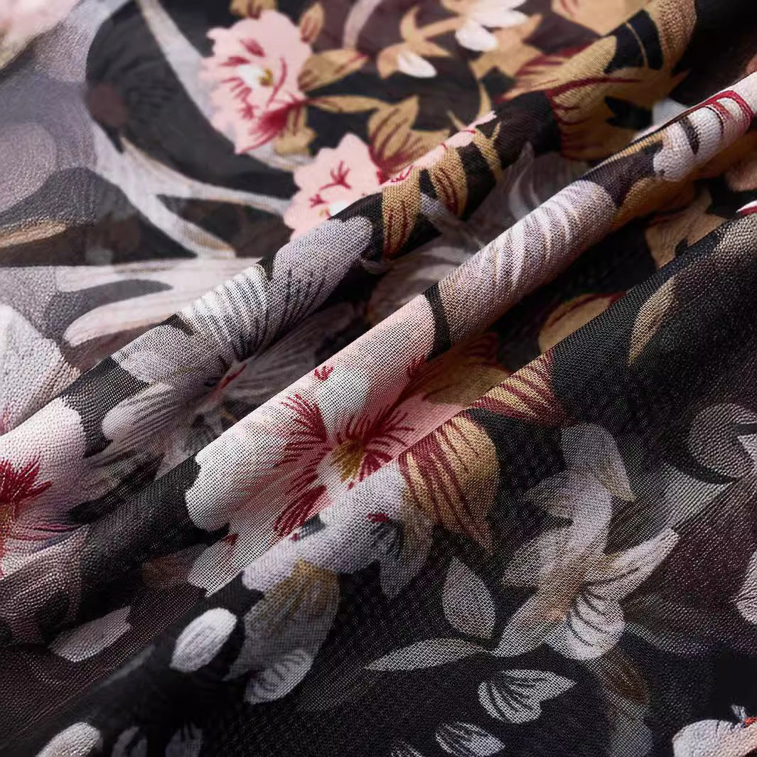 Women's Chiffon See-through Smock Top