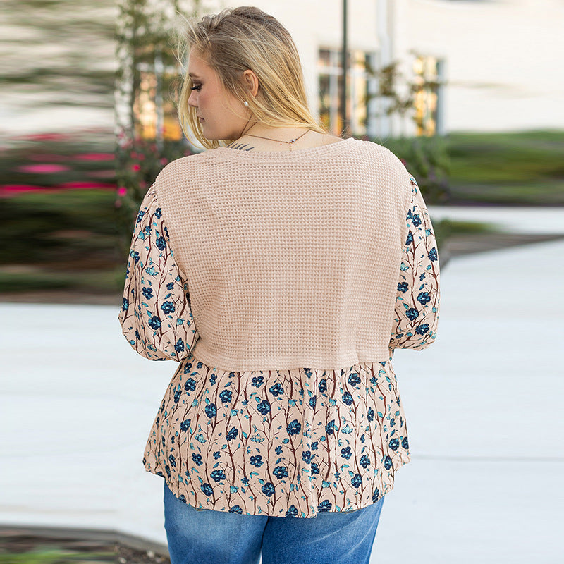 Autunno Nuovo Pullover Manica Lunga Top Donna Plissettato Multicolore