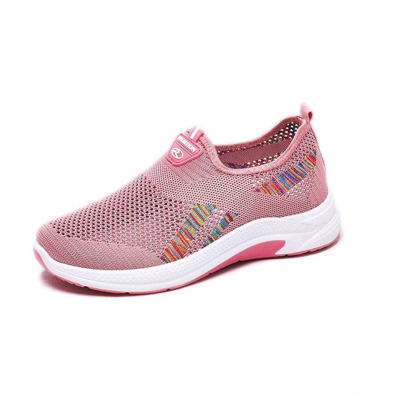 Scarpe casual da donna in tessuto a rete traspirante Fly Woven