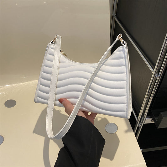 Commuter Simple Strukturierte Unterarmtasche für Damen