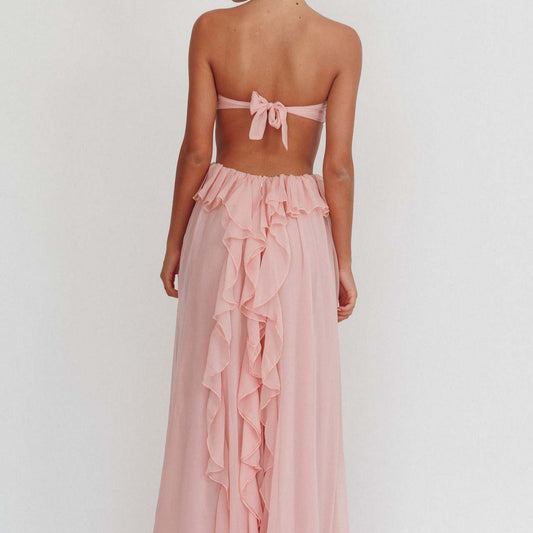 Niche Abito a tubino con volant da donna