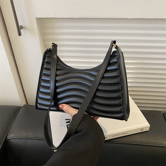 Commuter Simple Strukturierte Unterarmtasche für Damen