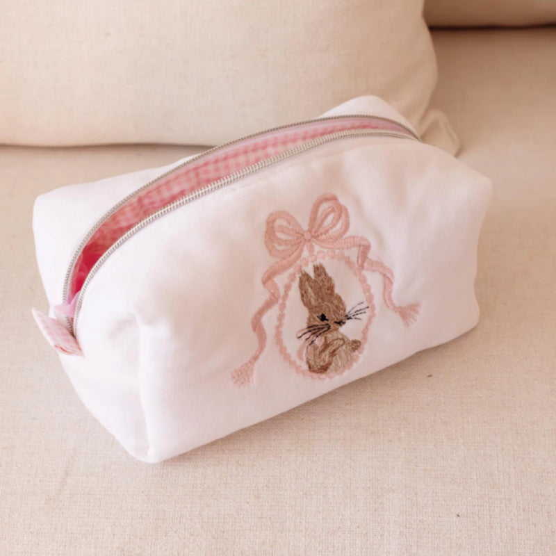 Cute Cartoon Little Bunny Cosmetic Bag Girl