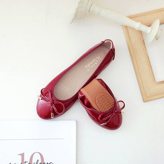 Scarpe da ballo pieghevoli con fondo morbido Gommino Bocca bassa Lavoro Commercio estero Transfrontaliero