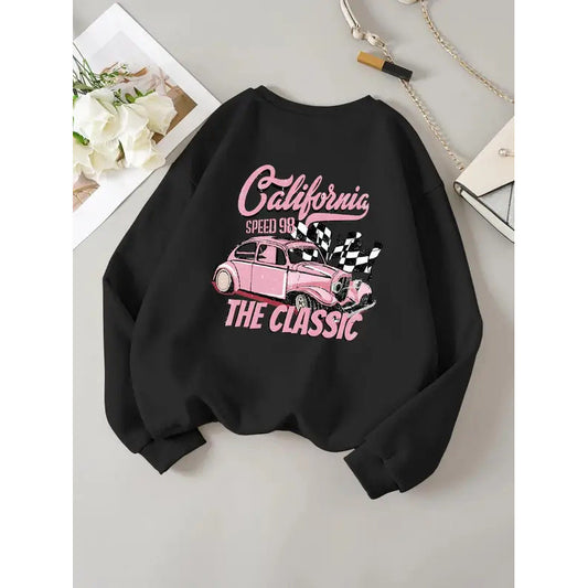 Pullover mit klassischem California-Wettbewerbsmuster für Damen