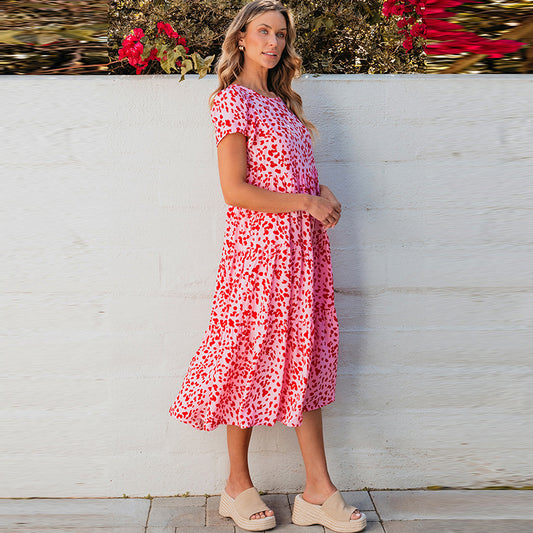 Pullover mit taillierter Taille, schlankmachender Flow, hohe Taille, Damenkleid