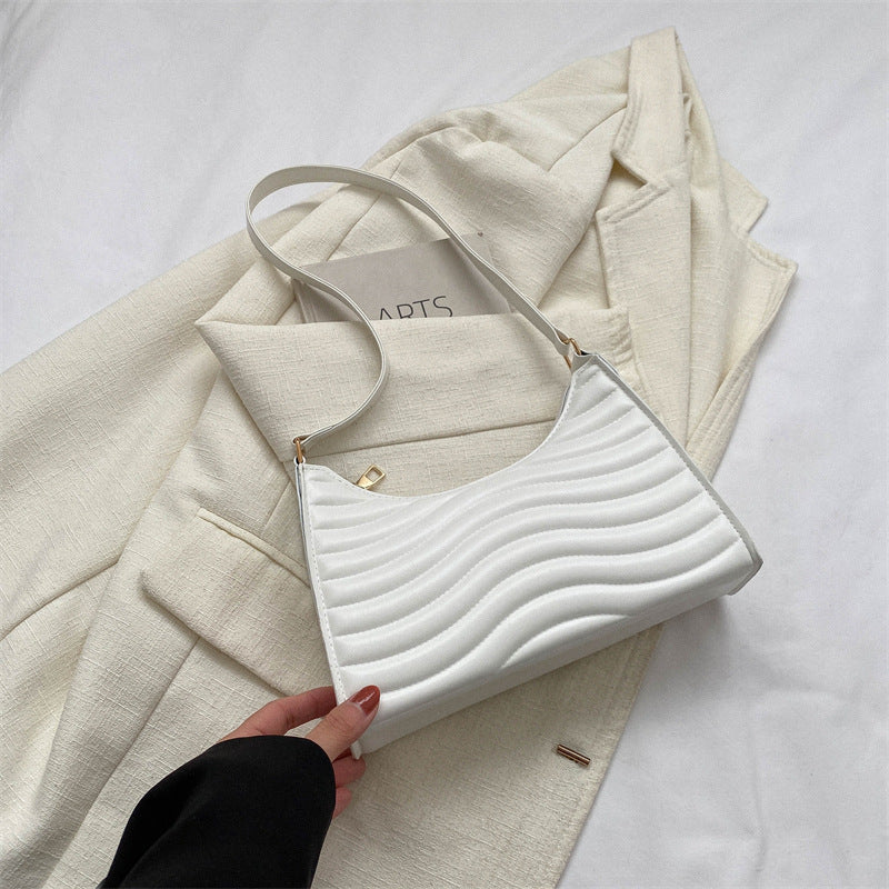 Commuter Simple Strukturierte Unterarmtasche für Damen