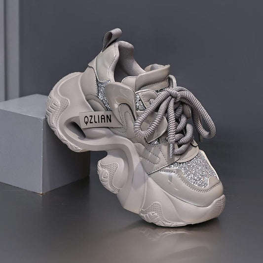 Scarpe sportive casual alla moda con plateau da donna, adatte a tutti i tipi di occasioni