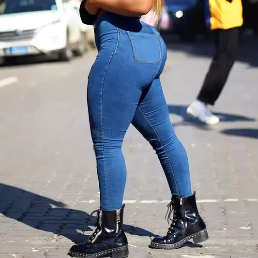 Jeans für Damen Oversize Basics Hosen Damen Bleistifthosen