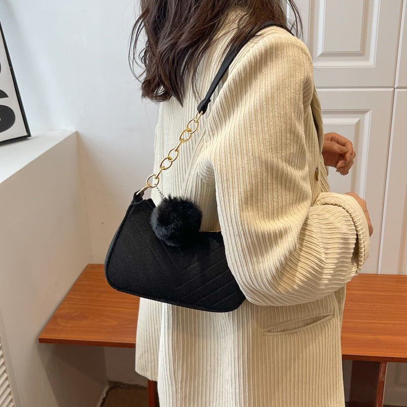Casual Women's New Retro Solid Color Shoulder Messenger Bag