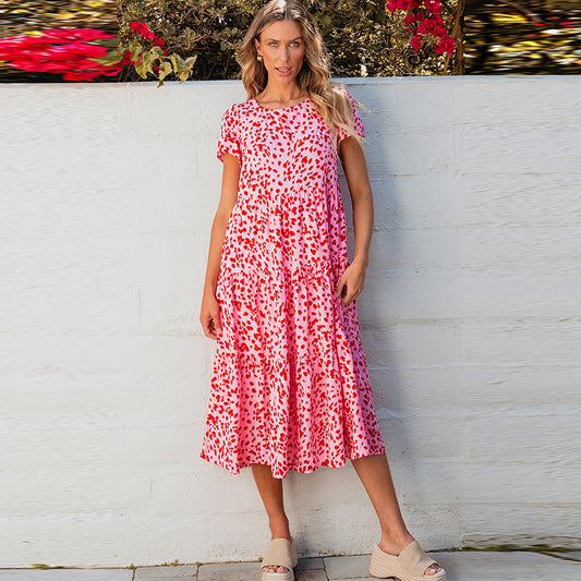 Pullover mit taillierter Taille, schlankmachender Flow, hohe Taille, Damenkleid