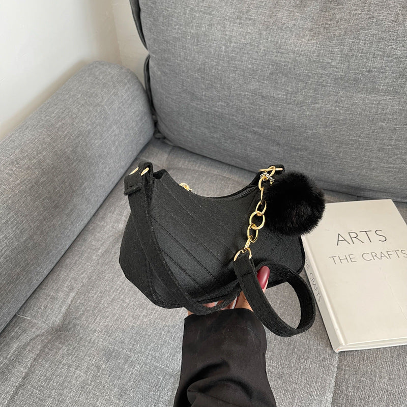 Casual Women's New Retro Solid Color Shoulder Messenger Bag