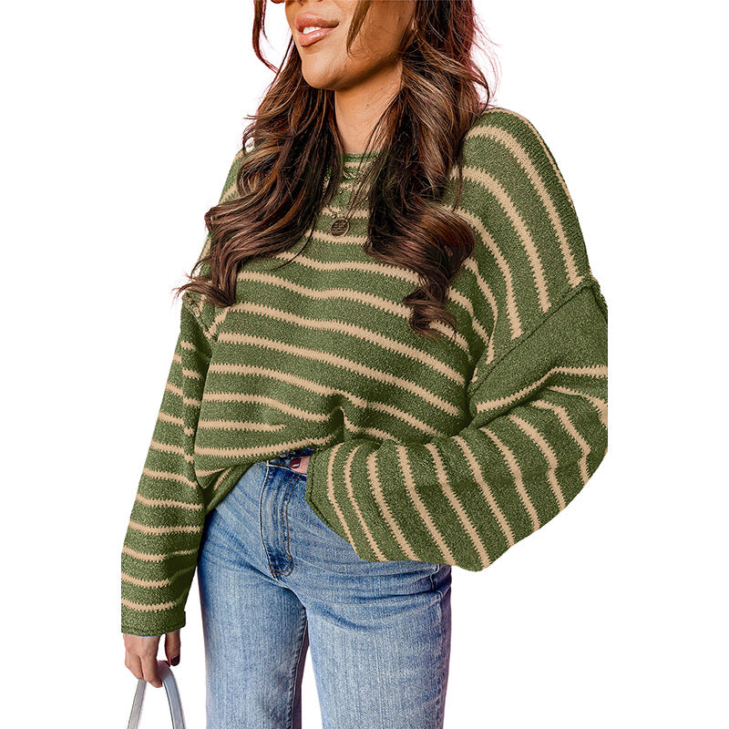 Lockerer und warmer Strickpullover für Damen