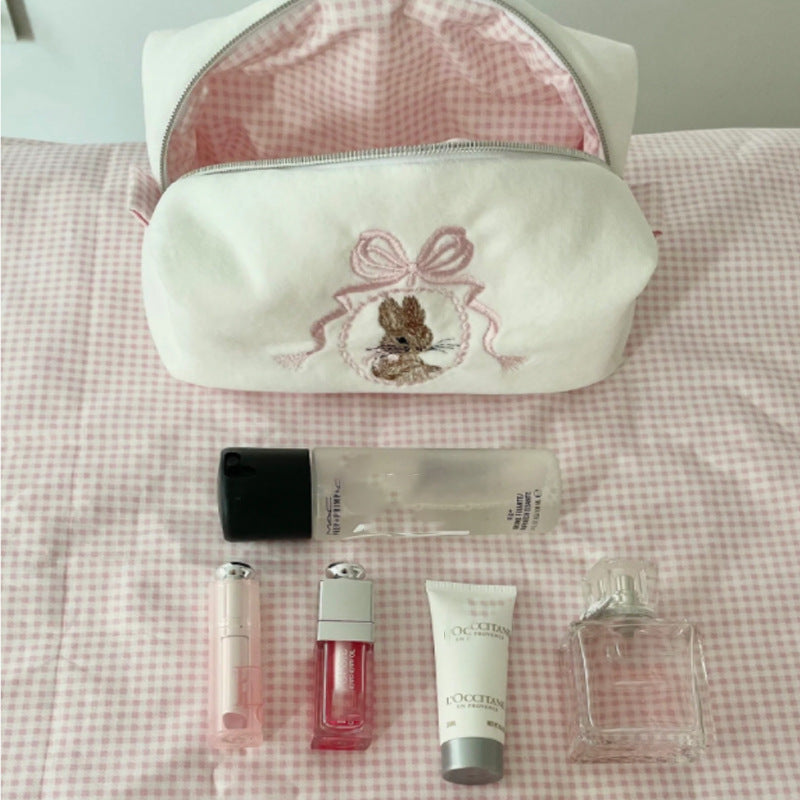 Cute Cartoon Little Bunny Cosmetic Bag Girl