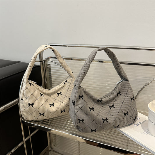 Corduroy Fashion Hand Cloth Suitcase Women