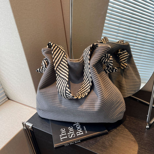 Vielseitige, modische Cord-Umhängetasche für Damen