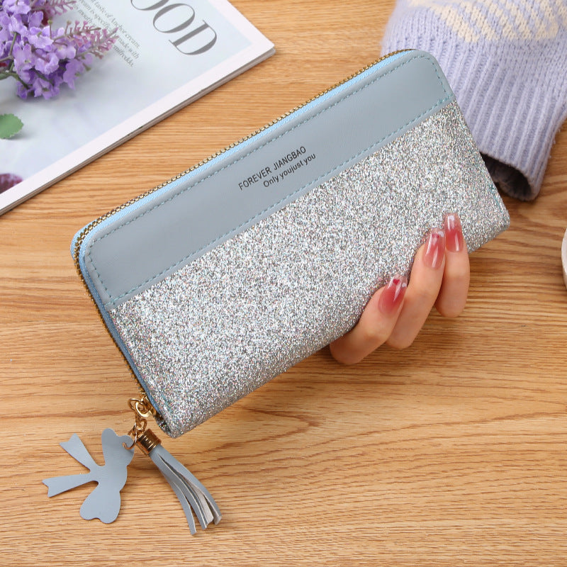 Cerniera da donna con cuciture tinta unita nappa selvaggia