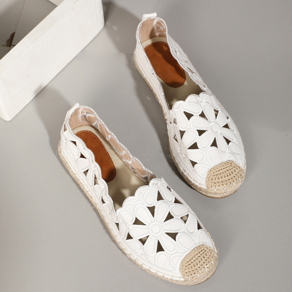 Fisherman Shoes Lightweight Flat Straw Women Hollow Out