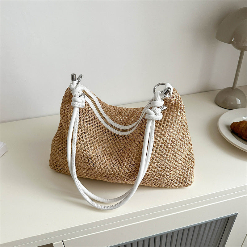 Borsa tote minimalista retrò ed elegante per le donne