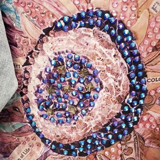 Giacca larga in stile coreano, denim strappato pesante