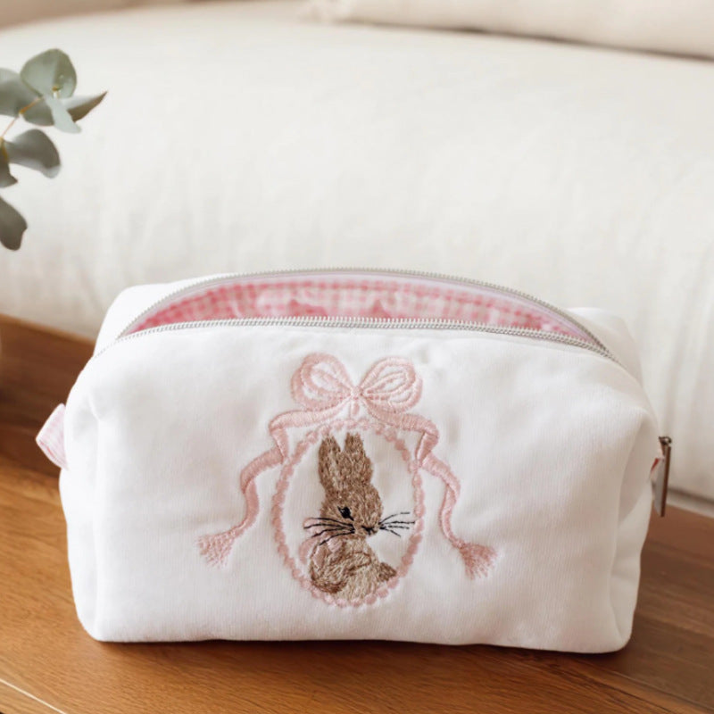 Cute Cartoon Little Bunny Cosmetic Bag Girl