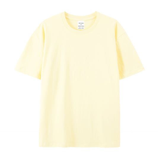 Hochwertiges T-Shirt mit halben Ärmeln im amerikanischen Stil aus Baumwolle