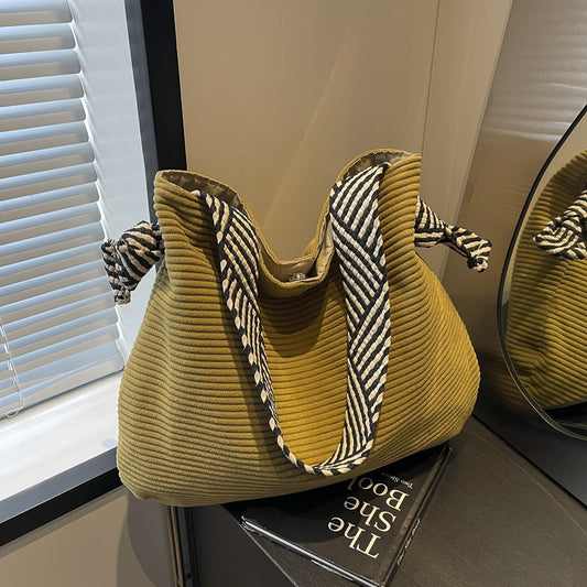 Vielseitige, modische Cord-Umhängetasche für Damen