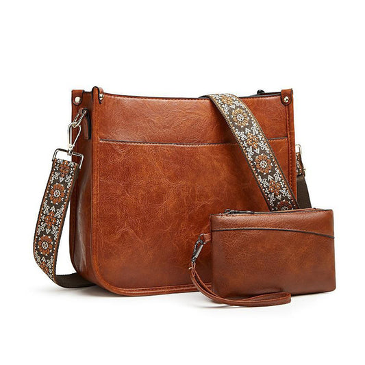 Women's Large Capacity Retro Messenger Bag