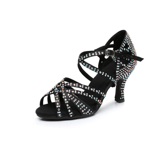 Diamond Latin Dance Shoes Damen Tanzschuhe mit weicher Sohle