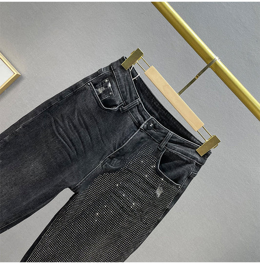 Lose Jeans frauen Baumwolle Elastische Hohe Taille Abnehmen