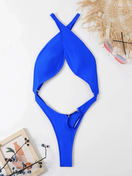 Damen Einteiliger Badeanzug Bikini
