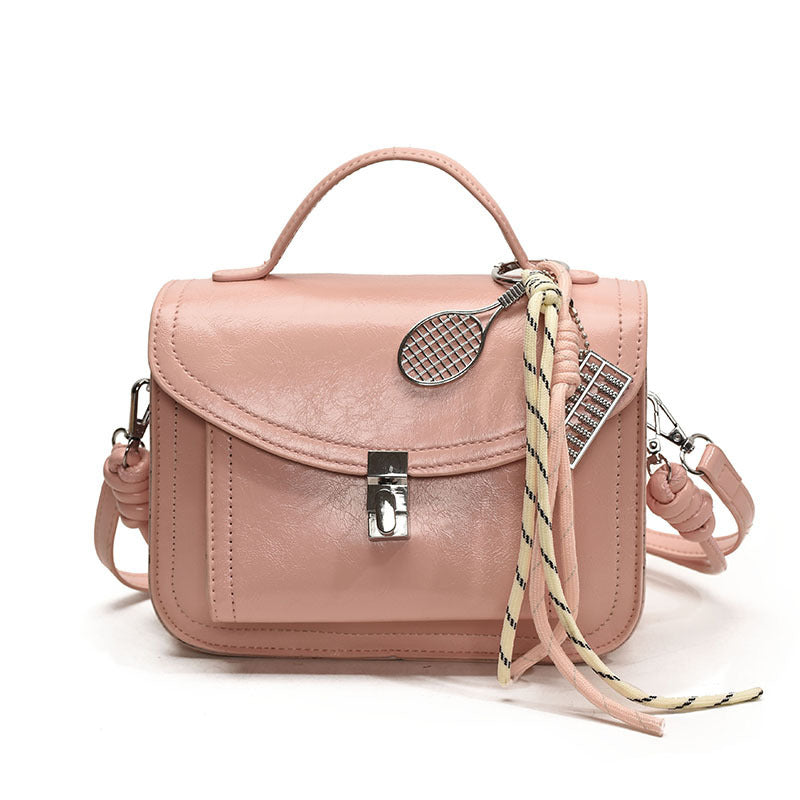 Lässige kleine quadratische Umhängetasche Retro tragbare Messenger Handtaschen für Frauen