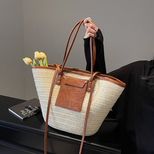 Tote Bag Summer Women's Straw Woven Handbag