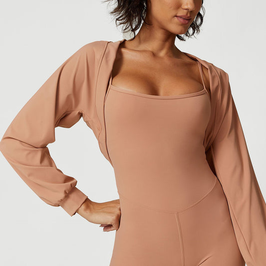 Piccolo scialle sport yoga protezione solare top