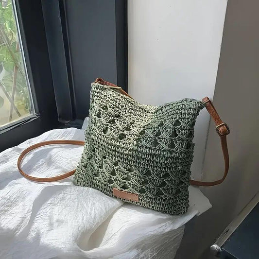 Hand Woven Crossbody Bag, Shoulder Bag