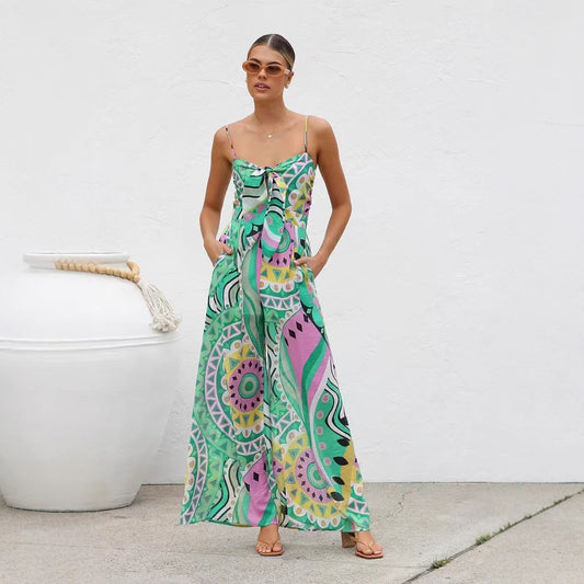 Pantaloni siamesi Gallus con stampa europea e americana