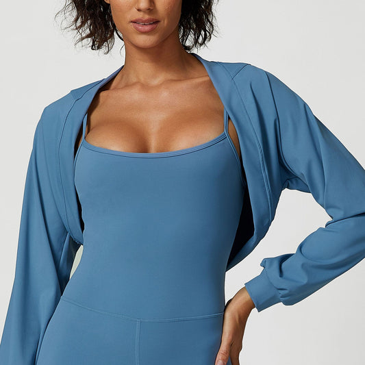 Piccolo scialle sport yoga protezione solare top