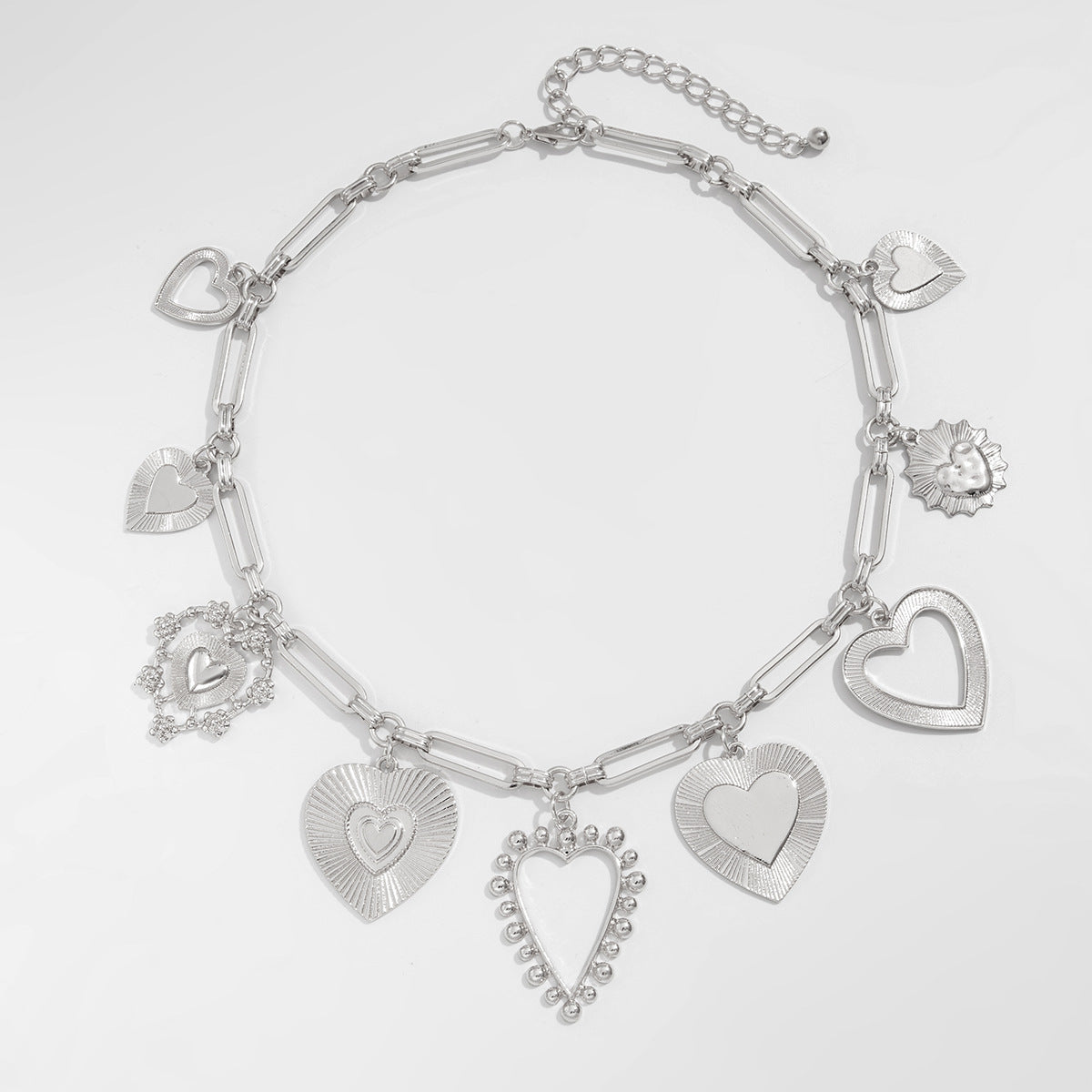 Ciondolo Cold Love Clavicola Catena Cuore Pesca Moda