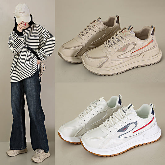 Scarpe sportive casual con plateau e altezza crescente in stile coreano per studenti, autunno nuovo